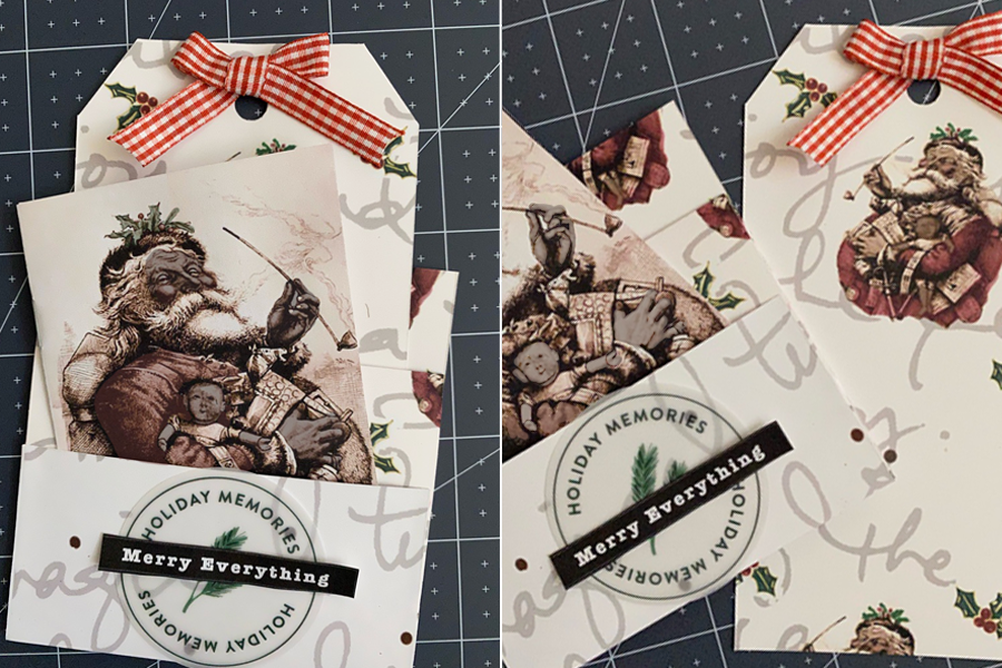 Santa Tag booklet and pocket